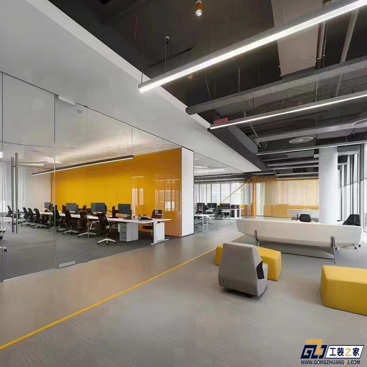 西安辦公室設(shè)計效果圖案例分享裝修案例